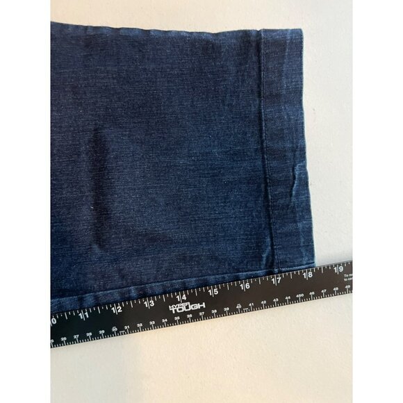 St. John's Bay Dark Wash Sz 14 Crop Capri Chino Style Jeans - Picture 7 of 8